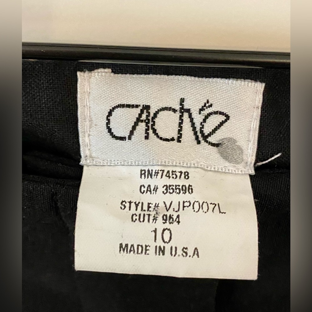 Cache Black Pants Size 10 - image 3